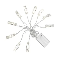 12 Pack: Apothecary & Company™ 10ft. Warm White LED Clip String Lights