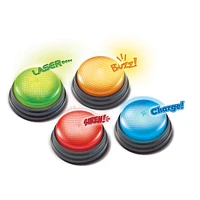 Lights and Sounds Answer Buzzers, Set of 4