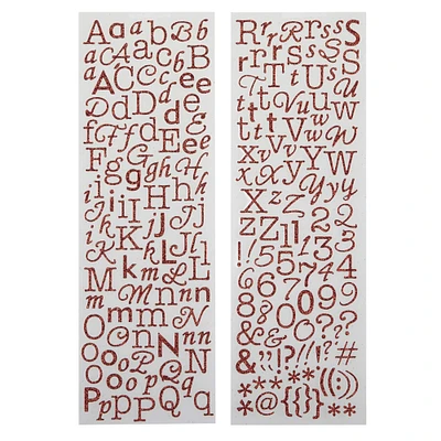 Recollections™ Glitter Alphabet Stickers