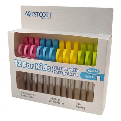 Westcott® 5” Blunt Scissors Classpack, 12 Pack