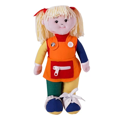 Caucasian Girl Learn-to-Dress Doll