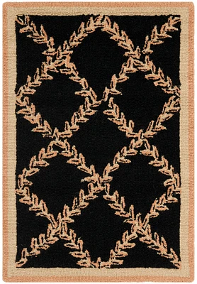 Chelsea Leaf Border 2'-6" X 4' Accent Rug