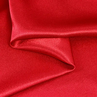 Red Crepe Back Satin