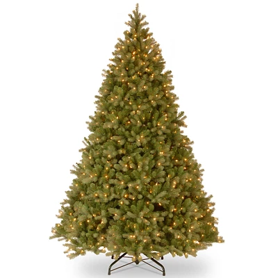 10 Ft. Pre-Lit Feel Real® Downswept Douglas Full Artificial Christmas Tree, Clear Lights