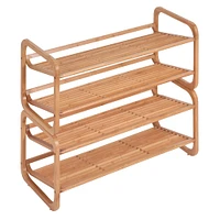 Honey Can Do 2-Tier Bamboo Shoe Rack