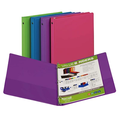 Fashion Color Binder, 1/2" Capacity, Pack of 12