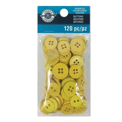 Colors We Love Yellow Buttons by Loops & Threads®