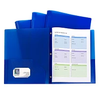 10 Packs: 10 ct. (100 total) C-Line® Two-Pocket Heavyweight Poly Portfolio Folder with Prongs