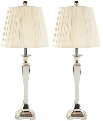 Athena Table Lamp Set in Champagne