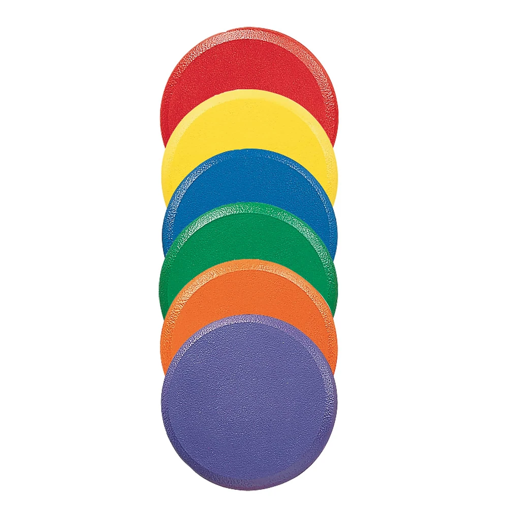 Champion Sports 9" Assorted Color Rounded Edge Foam Discs Set