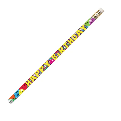Birthday Bash Motivational/Fun Pencils, 12 Packs