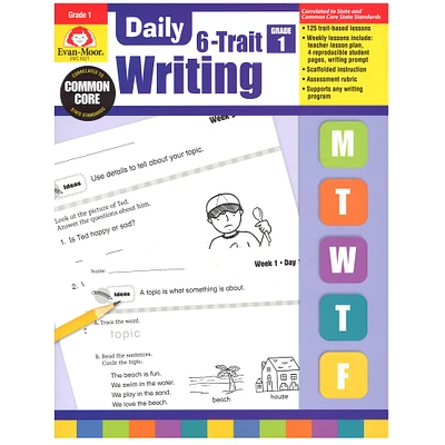 Evan-Moor® Daily 6-Trait Writing Book, Grade 1