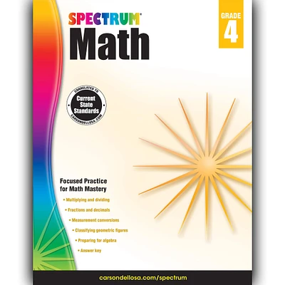 Spectrum® Math Workbook, Grade 4