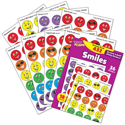 Trend Enterprises® Smiles Stinky Stickers®, 432 Pack