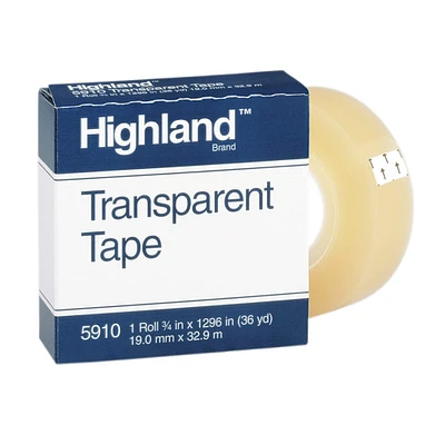 Highland™ Transparent Tape, 12 Rolls