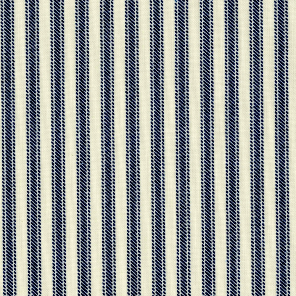 Navy Harvest K Stripe Print Fabric