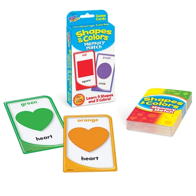 Trend Enterprises® Shapes & Colors Memory Match Game Cards, 12 Sets