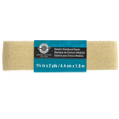 Gold Metallic Elastic Waistband By Loops & Threads™