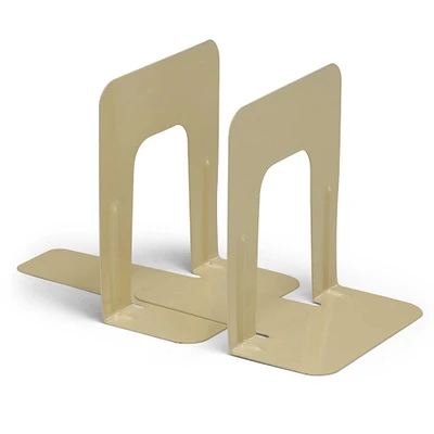 Charles Leonard Bookends 9", Tan, Pack of 2