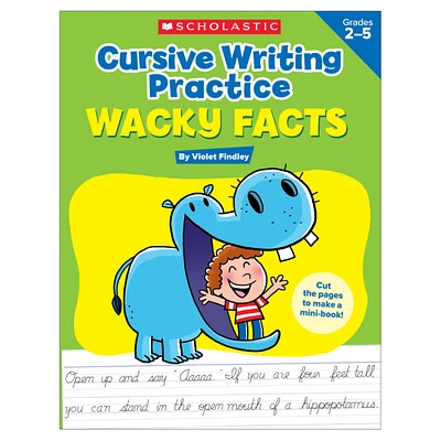 Cursive Writing Practice: Wacky Facts, Grades 2-5