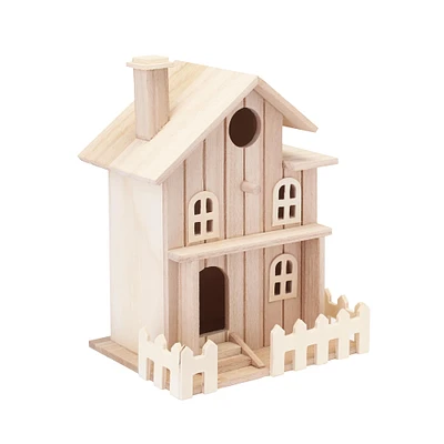 8.5" Two Story Cottage Birdhouse by Make Market®