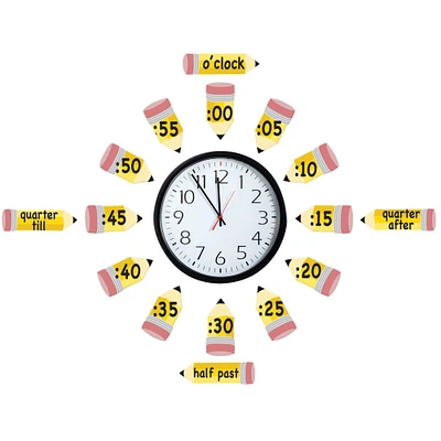 Eureka® Telling Time Bulletin Board Set