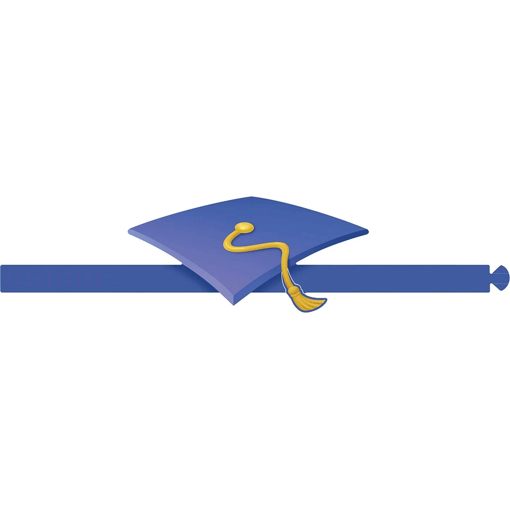 Eureka® Blue Graduation Cap Crowns, 32ct.