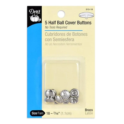 Dritz® Half Ball Cover Buttons, Size 18
