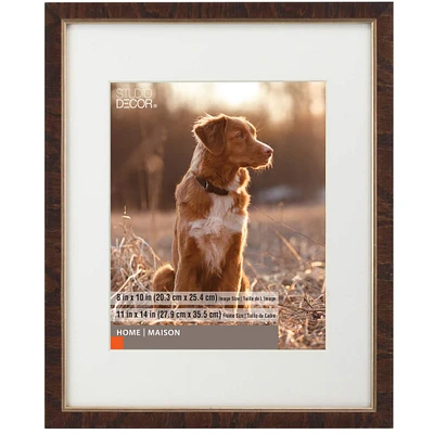 Oak & Gold 8" x 10" Frame with Mat, Home by Studio Décor®