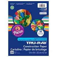 Tru-Ray® 12" x 18" Assorted Construction Paper, 250 Count