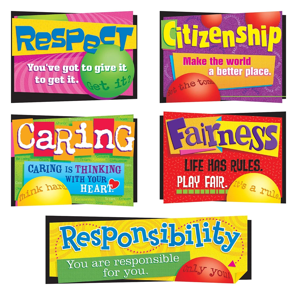 Trend Enterprises Character Education Bulletin Board Set