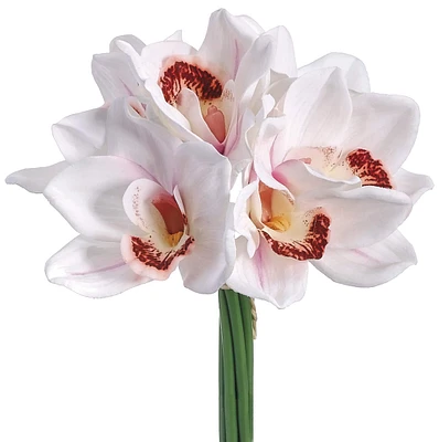 Real Touch™ White Cymbidium Bouquet