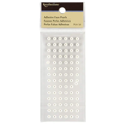 12 Packs: 40 ct. (480 total) White Faux Pearl Stickers by Recollections™