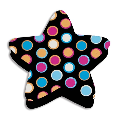 Ashley Productions 3.75" Magnetic Star Dots Whiteboard Erasers, 6 Pack