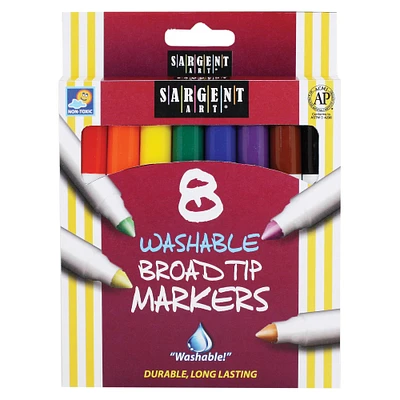 4 Packs: 12 Packs 8 ct. (384 total) Sargent Art® Broad Tip Washable Markers