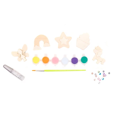 12 Pack: Color Zone® Paint Your Own Wooden Magnets