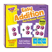 Easy Addition Fun-to-Know® Puzzles