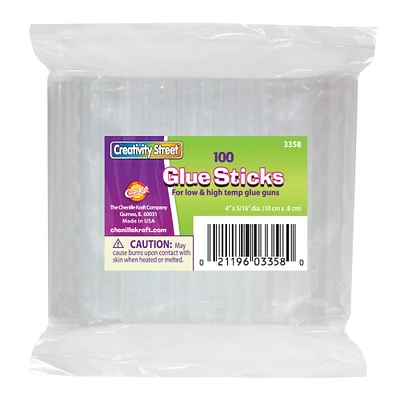 6 Packs: 100 ct. (600 total) Creativity Street® Dual Temp Glue Stick Refills