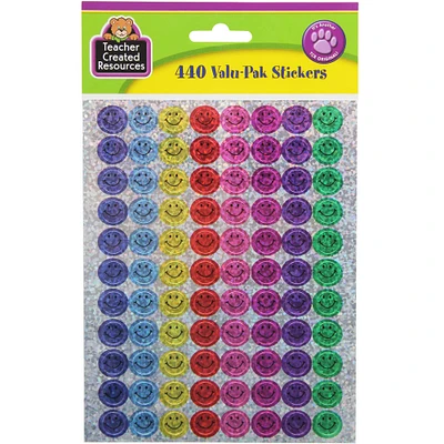 Mini Happy Face Sparkle Valu-Pak Stickers, 6 packs
