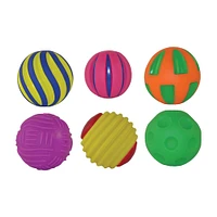 Tactile Squeak Balls, 6 Per Pack