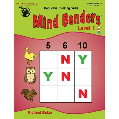 The Critical Thinking Co.™ Mind Benders® Level 1, Grades PreK-K