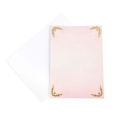 Blush Glam Flat Cards & Envelopes by Recollections™, 5" x 7"