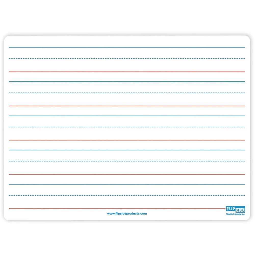 Ruled & Blank Flipside Two-Sided Dry Erase Board, Pack of 3