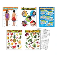 Healthy Living Learning Charts Combo Pack, Set of 5