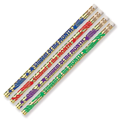 Student of the Month Assorted Colors Pencils, 12 Dozen