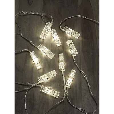 12 Pack: Apothecary & Company™ 10ft. Warm White LED Clip String Lights