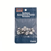 12 Packs: 10 ct. (120 total) Silver Button Studs by Make Market®