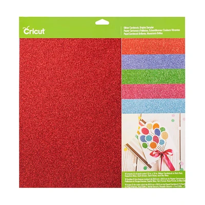 Cricut® Glitter Cardstock Brights Sampler
