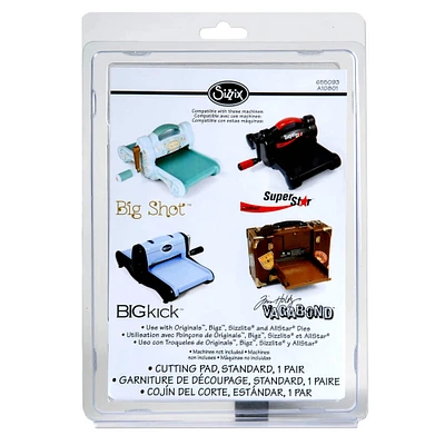 6 Packs: 2 ct. (12 total) Sizzix® Standard Cutting Pads