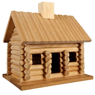 9" Log Cabin Birdhouse by Make Market®